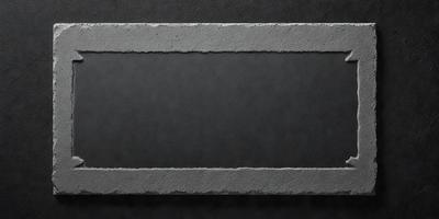 The primary subject of the image is a gray brick wall. The setting is a dark room, and the visual style is a photo. The dominant colors are gray and black, creating a moody atmosphere.