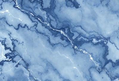 The primary subject of the image is a blue and white marble-like surface, which appears to be a painting or drawing. The setting is a blue and white marble-like surface, which is the main focus of the image. The visual style is a painting or drawing, with a blue and white marble-like surface as the primary subject. The colors and mood of the image are predominantly blue and white, creating a calm and serene atmosphere.