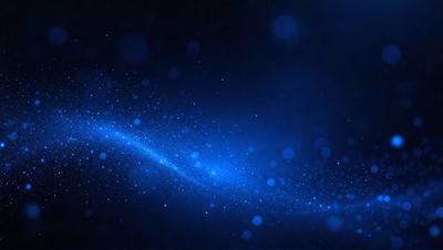 The primary subject of the image is a blue nebula, which is a cloud of gas and dust in space. The setting is a dark, starry sky, with the nebula being the main focus of the image. The visual style is a digital art or illustration, as the nebula is depicted in a detailed and artistic manner. The colors and mood of the image are predominantly blue, with the nebula appearing as a swirling mass of light against the dark background.