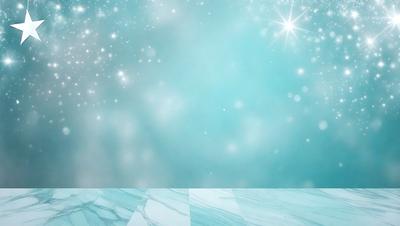 The primary subject of the image is a blue sky with a few stars scattered throughout. The setting is a clear, cloudless day, and the visual style is a natural, outdoor atmosphere. The colors and mood of the image are predominantly blue and serene, creating a peaceful and tranquil scene.