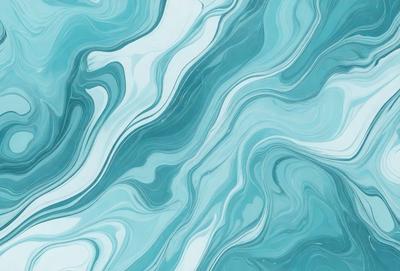 The primary subject of the image is a blue and white marbled tile. The setting is a bathroom, as the tiles are placed on the wall. The visual style is a digital art, as the tiles are depicted in a patterned and textured manner. The dominant colors are blue and white, creating a calm and soothing atmosphere.