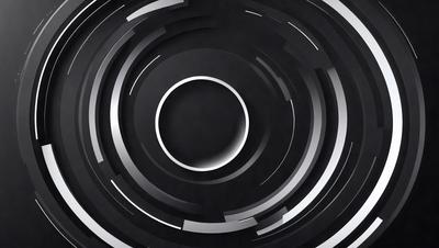 The primary subject of the image is a black and white photo of a circle. The setting is a black background, and the visual style is a close-up of the circle. The colors and mood of the image are predominantly black and white, giving it a classic and timeless appearance.