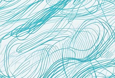 The primary subject of the image is a blue and white patterned surface, which appears to be a painting or a digital artwork. The setting is a white background, and the visual style is a combination of digital art and illustration. The dominant colors are blue and white, creating a calm and soothing atmosphere.