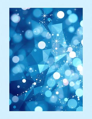The primary subject of the image is a blue background with a pattern of white stars. The setting is a space-themed design, possibly a wallpaper or a digital art piece. The visual style is a combination of digital art and illustration, creating a unique and eye-catching pattern. The colors and mood of the image are predominantly blue and white, giving it a calm and serene atmosphere.