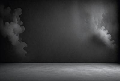 The primary subject of the image is a person standing in a room with a gray wall. The setting appears to be a black and white photo, giving it a classic and timeless feel. The visual style suggests that the image is a photo, rather than a digital art, illustration, drawing, pattern, texture, or clipart. The dominant colors in the image are gray and black, creating a moody and dramatic atmosphere.