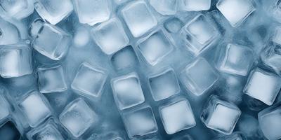 The primary subject of the image is a large, close-up view of a blue, icy surface. The setting appears to be a cold, icy environment, possibly a winter landscape. The visual style of the image is a close-up, which emphasizes the details of the icy surface. The dominant colors in the image are blue and white, creating a cold and icy atmosphere.