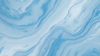 The primary subject of the image is a blue and white marbled surface, which appears to be a wall or a countertop. The setting is a room with a blue and white marbled wall, and the visual style is a close-up of the marbled surface. The colors and mood of the image are predominantly blue and white, creating a calm and serene atmosphere.