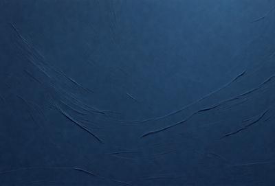 The primary subject of the image is a blue background with a pattern of swirls and waves. The setting is a dark blue surface, and the visual style appears to be a painting or drawing. The colors and mood of the image are predominantly dark and moody, with the blue background creating a sense of depth and intrigue.