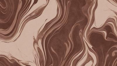 The primary subject of the image is a brown and white patterned wallpaper. The setting is a room with a brown and white patterned wallpaper. The visual style is a patterned wallpaper, which gives the room a unique and artistic atmosphere. The dominant colors are brown and white, creating a warm and earthy tone.
