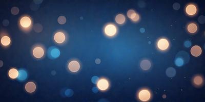 The primary subject of the image is a blue background with a pattern of white lights. The setting appears to be a nighttime scene, possibly a dark room or a night sky. The visual style of the image is a combination of a photo and digital art, creating a unique and captivating atmosphere. The dominant colors are blue and white, with the white lights creating a sense of depth and contrast against the darker blue background.