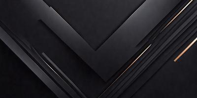 The primary subject of the image is a black and gold geometric pattern. The setting is a black background, and the visual style appears to be a digital art or illustration. The dominant colors are black and gold, creating a bold and striking appearance.