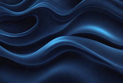 The primary subject of the image is a blue ocean wave. The setting is the ocean, and the visual style is a photo. The dominant colors are blue and white, creating a serene and calming atmosphere.