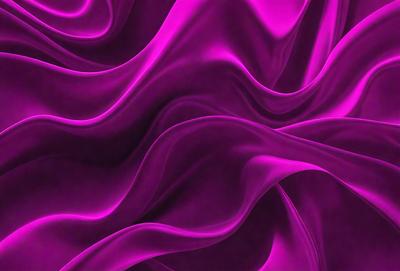 The primary subject of the image is a purple fabric with a flowing pattern. The setting is a close-up of the fabric, showcasing its texture and design. The visual style is a digital art or illustration, as the purple fabric appears to be a digital rendering. The colors and mood of the image are predominantly purple, creating a sense of elegance and sophistication.