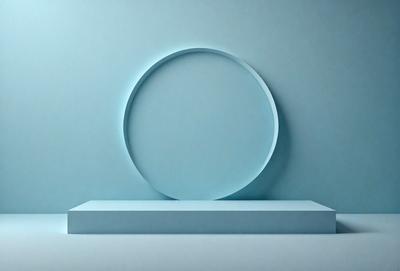 The primary subject of the image is a large, blue, circular object. The setting is a blue wall, which serves as the backdrop for the circular object. The visual style of the image is a photo, capturing the details of the circular object. The colors and mood of the image are predominantly blue, creating a calm and serene atmosphere.