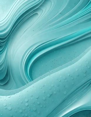 The primary subject of the image is a large, blue, swirling mass of water, possibly a wave or a waterfall. The setting is a blue ocean or a large body of water, with a clear and vibrant atmosphere. The visual style is a combination of photo and digital art, creating a realistic yet artistic representation of the water. The dominant colors are blue and white, with the blue water and white droplets creating a sense of depth and movement.