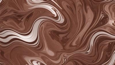 The primary subject of the image is a close-up of a brown and white marbled pattern. The setting is a brown and white marbled surface, which serves as the background. The visual style is a close-up of the marbled pattern, showcasing its intricate details. The colors and mood of the image are predominantly brown and white, creating a sense of depth and complexity in the pattern.