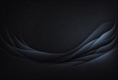 The primary subject of the image is a blue wave or ripple pattern. The setting is a dark background, which creates a contrast with the blue wave. The visual style is a digital art or illustration, as the wave appears to be a digital creation. The colors and mood of the image are predominantly blue, creating a calm and serene atmosphere.