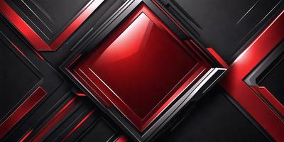 The primary subject of the image is a red square, which is the main object, scene, or focus of the image. The setting/background features a black and red pattern, which adds to the visual style of the image. The colors and mood of the image are predominantly black and red, creating a bold and striking visual effect.