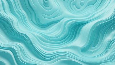 The primary subject of the image is a blue, swirling, and wavy surface, which appears to be a digital art or illustration. The setting is a blue ocean, and the visual style is a combination of digital art and illustration. The dominant colors are blue and white, creating a serene and calming atmosphere.