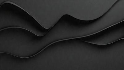 The primary subject of the image is a black and white photo of a curved, wavy surface. The setting is a black background, which emphasizes the shape and texture of the surface. The visual style is a close-up of the curved surface, showcasing its intricate details. The colors and mood of the image are predominantly black and white, giving it a classic and timeless feel.