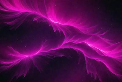 The primary subject of the image is a pink, swirling, and flowing pattern that resembles a nebula. The setting is a dark, starry background, which contrasts with the vibrant pink color of the pattern. The visual style is a combination of digital art and illustration, creating a unique and captivating image. The dominant colors are pink and purple, giving the scene a warm and dreamy atmosphere.