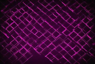 The primary subject of the image is a purple mesh pattern. The setting is a dark background, which contrasts with the purple mesh. The visual style is a digital art or illustration, as the mesh pattern appears to be a digital creation. The colors and mood of the image are predominantly purple, creating a moody and artistic atmosphere.