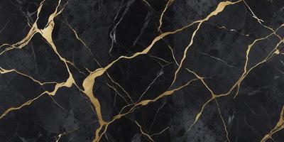 The primary subject of the image is a black and gold marble tile. The setting is a black and gold marble wall, which serves as the background. The visual style is a close-up of the marble tile, showcasing its intricate design. The colors and mood of the image are predominantly black and gold, giving it a luxurious and elegant appearance.