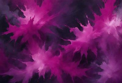 The primary subject of the image is a purple background with a pinkish hue. The setting appears to be a painting or a digital artwork, as the colors and mood are vibrant and visually appealing. The visual style is a mix of digital art and painting, creating a unique and artistic atmosphere.