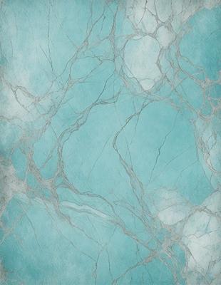 The primary subject of the image is a blue marble wall with a pattern of white and blue veins. The setting is a bathroom, and the visual style is a photo. The dominant colors are blue and white, creating a calm and soothing atmosphere.