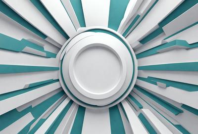 The primary subject of the image is a white plate with a blue background. The plate is positioned in the center of the image, and it appears to be the main focus. The setting is a white and blue room, which provides a clean and minimalist backdrop for the plate. The visual style of the image is a combination of photo and digital art, creating a unique and artistic representation of the white plate. The colors and mood of the image are predominantly white and blue, giving it a calm and serene atmosphere.