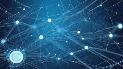 The primary subject of the image is a blue background with a pattern of white dots. The setting appears to be a digital art or illustration, as the dots are arranged in a visually appealing manner. The visual style is a combination of a photo and digital art, creating a unique and intriguing atmosphere. The colors and mood of the image are predominantly blue and white, with a sense of depth and complexity.