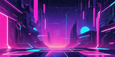 The primary subject of the image is a futuristic cityscape with a pink and purple color scheme. The setting is a large, open area with a variety of buildings and structures, including a large tower. The visual style is a digital art or illustration, creating a vibrant and unique atmosphere. The colors and mood convey a sense of excitement and wonder, as the viewer explores the intricate and colorful world of the futuristic city.