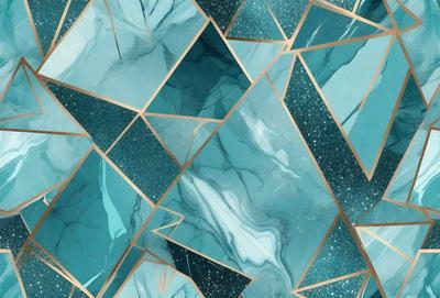 The primary subject of the image is a blue and white marble-like pattern. The setting is a blue and white marble-like surface, which is the main object, scene, or focus of the image. The visual style is a combination of digital art and illustration, creating a unique and intricate design. The dominant colors are blue and white, giving the image a calm and serene atmosphere.