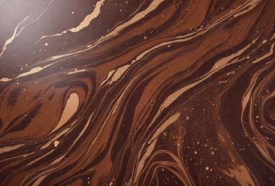 The primary subject of the image is a close-up of a wooden surface with a brown and gold color scheme. The setting is a wooden table, and the visual style appears to be a photo. The dominant colors are brown and gold, creating a warm and natural atmosphere.