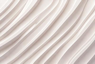 The primary subject of the image is a white, textured wall. The setting is a room with a white background. The visual style is a close-up of the wall, showcasing its texture and design. The colors and mood of the image are predominantly white, giving it a clean and minimalist appearance.