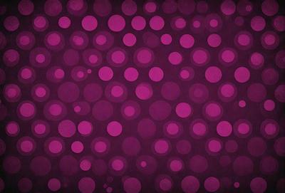 The primary subject of the image is a purple background with a pattern of circles. The setting is a dark room, and the visual style appears to be a digital art or illustration. The dominant colors are purple and pink, creating a calm and soothing atmosphere.