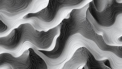 The primary subject of the image is a close-up of a white, textured surface that appears to be a piece of art or a sculpture. The setting is a black background, which contrasts with the white surface. The visual style is a combination of digital art and illustration, creating a unique and intriguing appearance. The colors and mood of the image are predominantly white, which gives it a clean and minimalist feel.