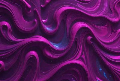 The primary subject of the image is a purple and blue swirling pattern, which appears to be a digital art or illustration. The setting is a purple background, and the visual style suggests that it is a digital creation. The dominant colors in the image are purple and blue, creating a vibrant and dynamic atmosphere.