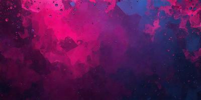 The primary subject of the image is a close-up of a purple background with a pattern of red and blue dots. The setting appears to be a painting or a digital artwork, as the colors and patterns are vibrant and visually striking. The visual style suggests that the image is a creative and artistic representation of the purple background with red and blue dots. The colors and mood of the image are predominantly purple and blue, creating a sense of depth and intrigue.
