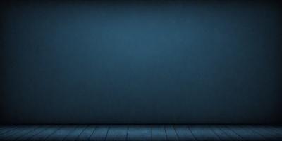 The primary subject of the image is a blue wall with a wooden floor. The setting is a room with a blue wall, and the visual style is a photo. The dominant colors are blue and wooden tones, creating a calm and serene atmosphere.