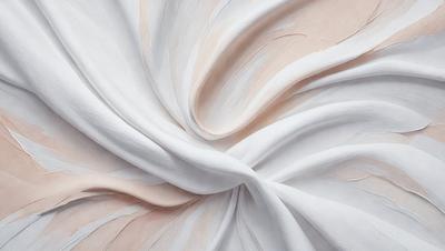 The primary subject of the image is a white cloth, which is the main object, scene, or focus of the image. The setting or background of the image is a white surface, which provides a clean and minimalistic backdrop. The visual style of the image is a close-up of the white cloth, showcasing its texture and details. The colors and mood of the image are predominantly white, giving it a clean, serene, and calming atmosphere.