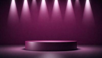 The primary subject of the image is a large, purple, circular object. The setting is a purple background, which creates a striking contrast with the object. The visual style appears to be a photo, as the purple background and the circular object are clearly visible. The colors and mood of the image are predominantly purple, giving it a unique and artistic appearance.