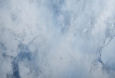 The primary subject of the image is a large, white, and blue wall. The setting is a room with a blue and white marble wall, which creates a unique and visually appealing atmosphere. The visual style of the image is a combination of digital art and illustration, giving it a modern and artistic appearance. The dominant colors in the image are blue and white, which create a sense of calmness and tranquility.