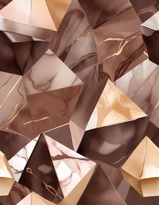 The primary subject of the image is a close-up of a marble pattern, showcasing the intricate details of the marble. The setting is a marble surface, which serves as the background. The visual style is a combination of a photo and digital art, as the marble pattern is displayed in a visually appealing manner. The colors and mood of the image are predominantly brown and earthy tones, giving it a natural and elegant appearance.