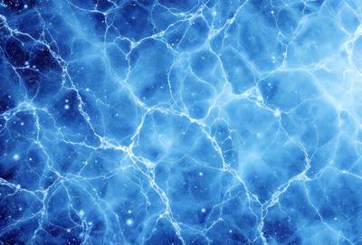 The primary subject of the image is a blue background with a pattern of white and blue swirls. The setting appears to be a space-like environment, possibly a galaxy or a deep-sea background. The visual style of the image is a combination of digital art and illustration, creating a unique and captivating scene. The dominant colors in the image are blue and white, giving it a calming and serene atmosphere.