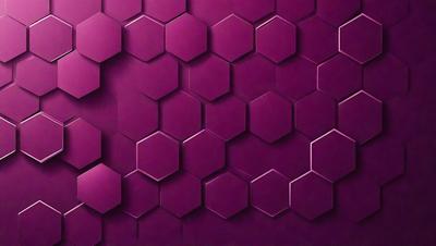 The primary subject of the image is a purple wall with a geometric pattern. The setting is a room with a purple wall, and the visual style is a close-up of the wall. The dominant colors are purple and pink, creating a warm and inviting atmosphere.