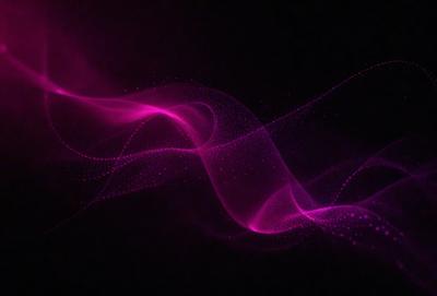 The primary subject of the image is a purple wave or a purple light, which appears to be a digital art or illustration. The setting is a dark background, and the visual style is a combination of digital art and illustration. The colors and mood of the image are predominantly purple, creating a unique and artistic atmosphere.