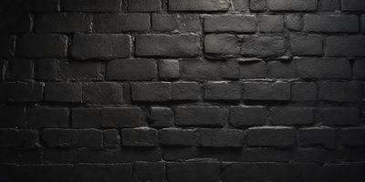 The primary subject of the image is a brick wall. The setting is a dark room, and the visual style is a black and white photo. The dominant colors are black and white, creating a moody atmosphere.