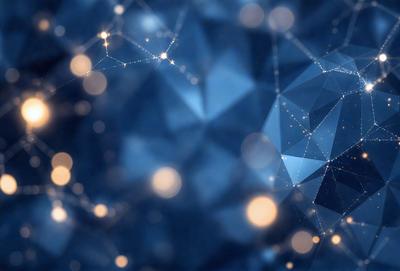 The primary subject of the image is a blue background with a pattern of yellow stars. The setting appears to be a digital art or illustration, as the stars are arranged in a visually appealing manner. The visual style is a mix of digital art and traditional illustration, creating a unique and captivating scene. The colors and mood of the image are predominantly blue and yellow, giving it a calm and serene atmosphere.