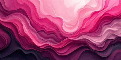 The primary subject of the image is a large, pink, swirling mass of colorful, abstract shapes. The setting is a pink background, which adds to the overall mood of the scene. The visual style of the image is a combination of digital art and illustration, creating a unique and eye-catching piece of art. The dominant colors in the image are pink and purple, giving the scene a warm and inviting atmosphere.